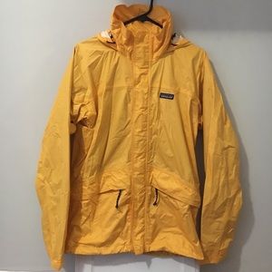 Patagonia Hooded Yellow Rain coat